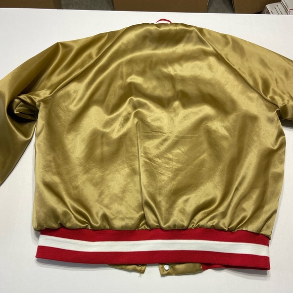 XL Vintage Gold San Francisco 49ers Chalk
Line Starter Style Satin Jacket - Picture 8 of 14